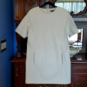 Vegan leather dress, light gray S